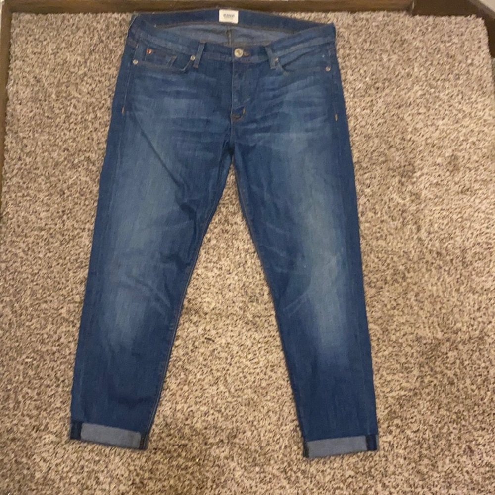Worn Once! Cropped Hudson Jeans.